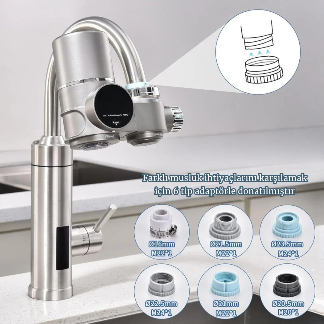 Hydrioniq® LED Ekranlı Musluk Suyu Filtresi